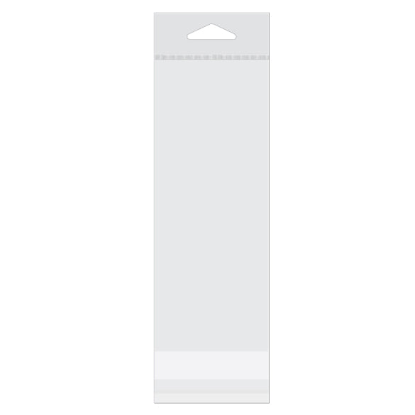 Sacchetti con foro di sospensione 7x17.9cm richiudibili e trasparenti (100 pezzi) [HB27W]