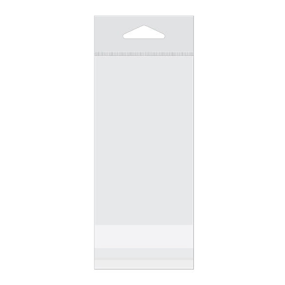 Sacchetti con foro di sospensione 7x12.1cm richiudibili e trasparenti (100 pezzi) [HB2X4]