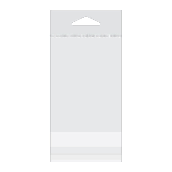 Sacchetti con foro di sospensione 7.6x10.2cm richiudibili e trasparenti (100 pezzi) [HB34]