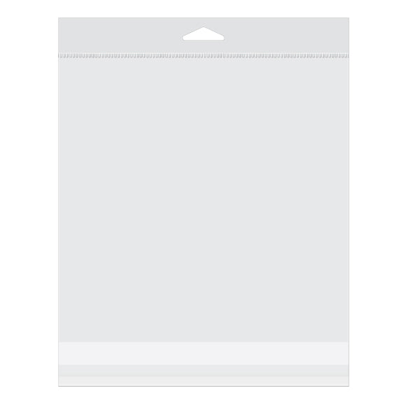 Sacchetti con foro di sospensione 21x20.5cm richiudibili e trasparenti (100 pezzi) [HB88S]