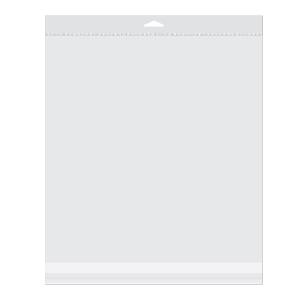 Sacchetti con foro di sospensione 31,6x33cm alta trasparenza (100 pezzi) [HBT1213]