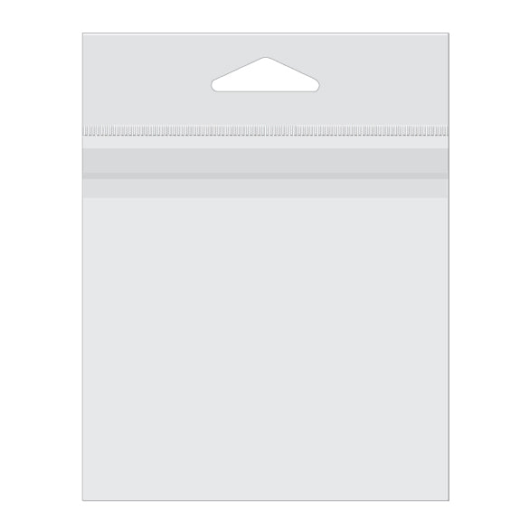 Sacchetti con foro di sospensione 10.2x10.2cm alta trasparenza (500 pezzi) [J6T]