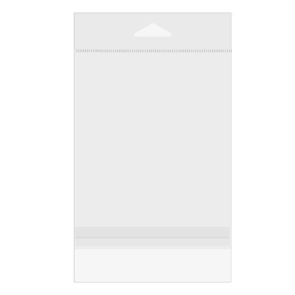 Sacchetti con foro di sospensione 10.8x13.7cm con chiusura di protezione (100 pezzi) [HB4B2PC]