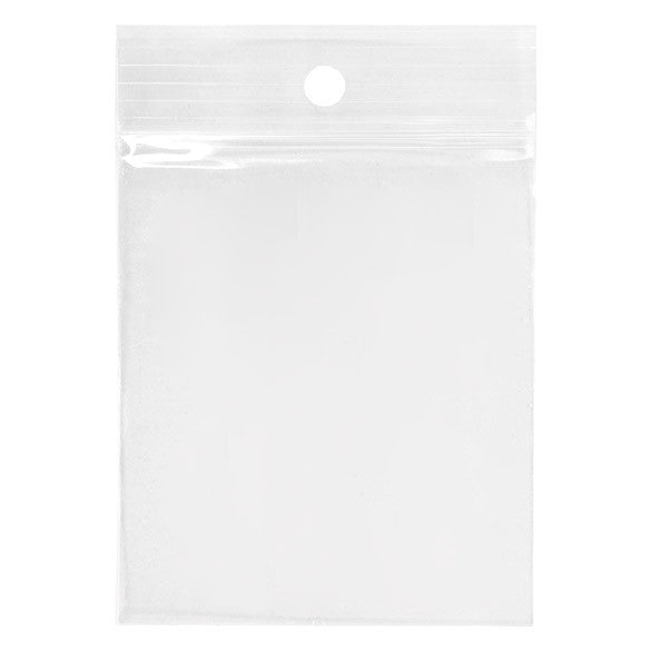 Sacchetto trasparente con chiusura a pressione e foro 6.5x7.5cm PP 75 microns (100 pezzi) [Z3R2H3]