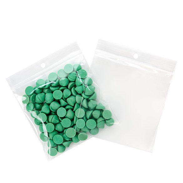 Sacchetto trasparente con chiusura a pressione e foro 10x10cm PP 75 microns (100 pezzi) [Z3R44]