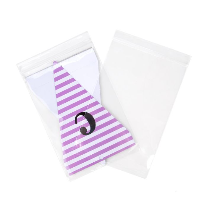 Sacchetto trasparente con chiusura a pressione 15x23cm PP 100 microns (100 pezzi) [Z4C69]