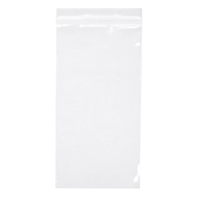 Sacchetto trasparente con chiusura a pressione 12.5x25.5cm PP 50 microns (100 pezzi) [ZC510]