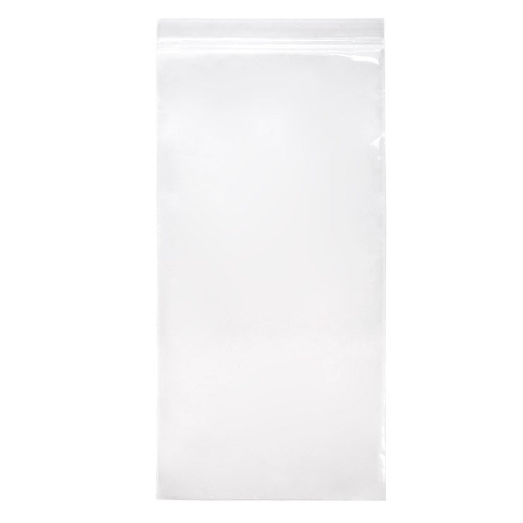 Sacchetto trasparente con chiusura a pressione 15x30.5cm PP 50 microns (100 pezzi) [ZC612]