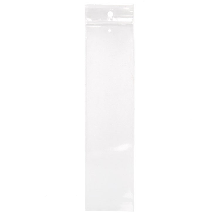 Sacchetto trasparente con chiusura a pressione, foro e foro per l'aerazione 5x20cm PP 50 microns (100 pezzi) [ZR28V]