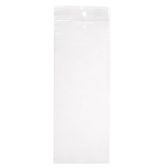 Sacchetto trasparente con chiusura a pressione, foro e foro per l'aerazione 7.5x20.5cm PP 50 microns (100 pezzi) [ZR38V]