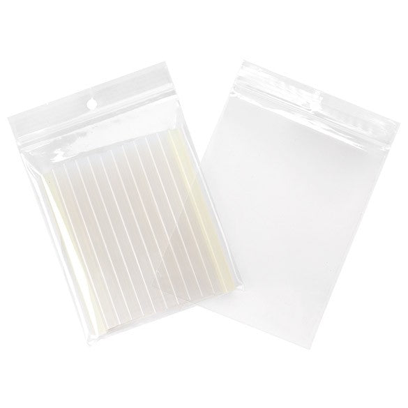 Sacchetto trasparente con chiusura a pressione e foro 10x12.5cm PP 50 microns (100 pezzi) [ZR45]