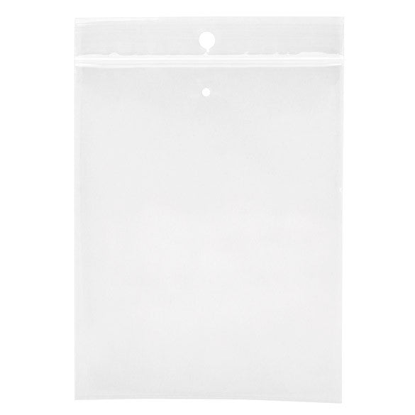 Sacchetto trasparente con chiusura a pressione, foro e foro per l'aerazione 10x12.5cm PP 50 microns (100 pezzi) [ZR45V]
