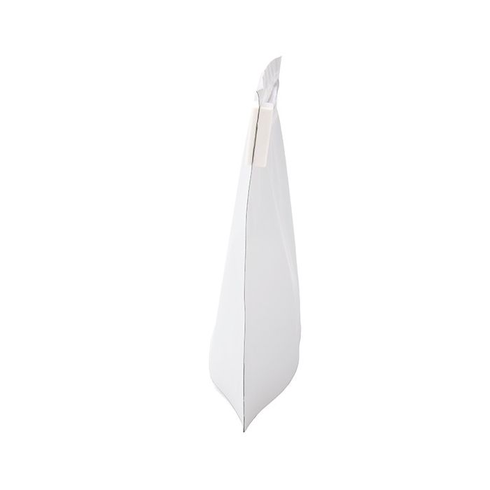 Sacchetto di plastica bianco opaco 30.5x10.2x22.9cm con chiusura a prova di bambino (10 pezzi) [CRZ912W]