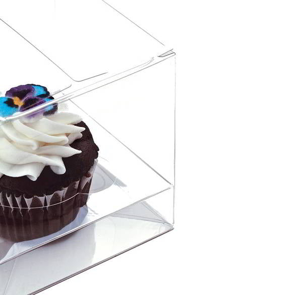 Scatola per 1 Cupcake 10.2 x 10.2 x 10.2cm (100 Pezzi) [CBS56]
