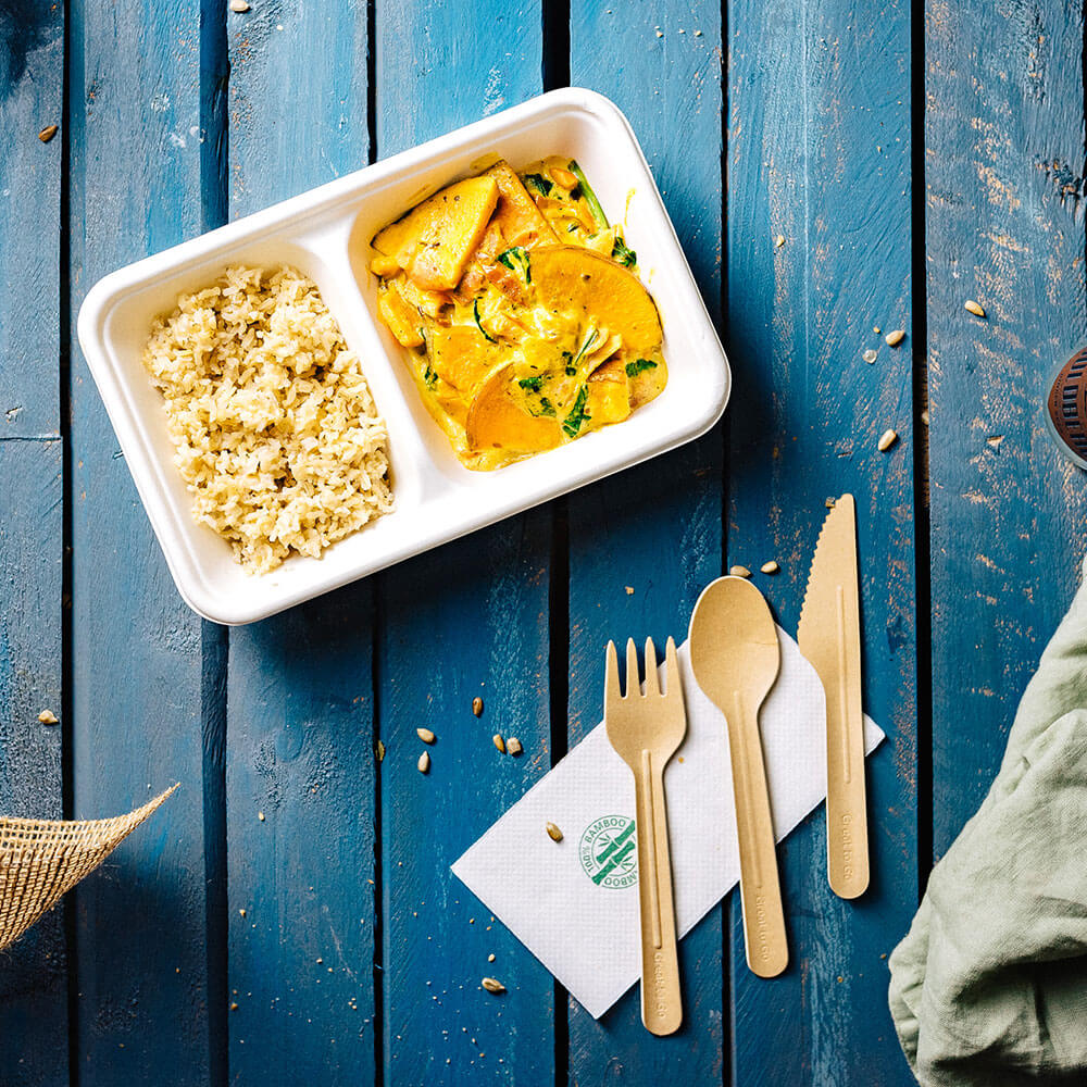 Menu bowl Canna da zucchero 1000 ml, 23x14,5x5 cm (500 pezzi) [GB-DFC01296]