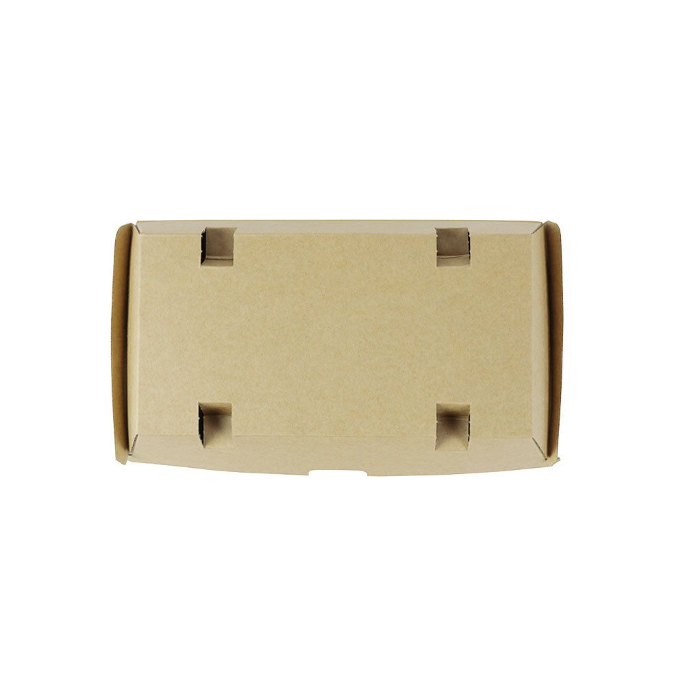 Scatole da asporto in cartone 21,4x11,4x8,5 cm Marrone (200 pezzi) [GB-DFC04305]