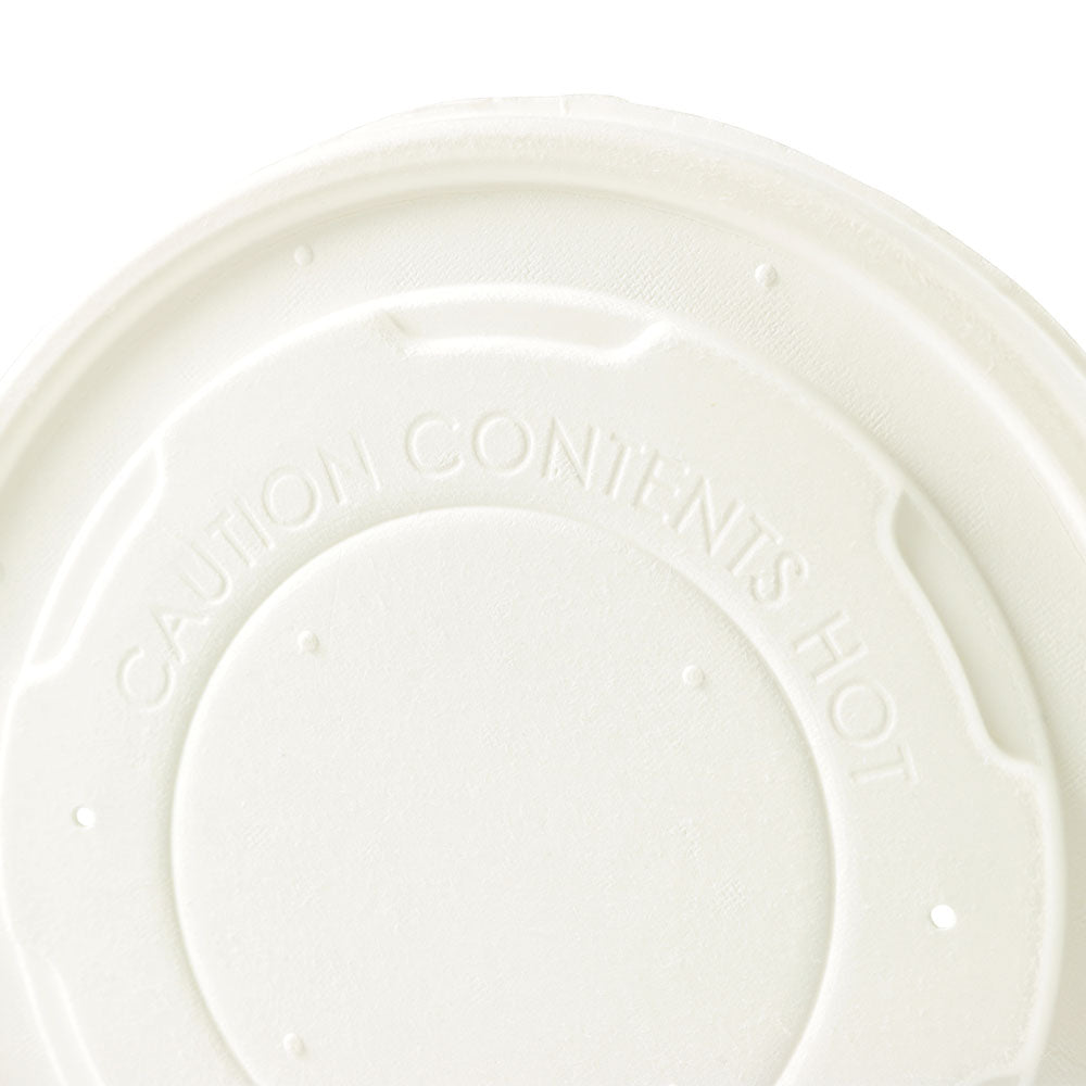 Coperchio piatto in carta Ø 115 mm Bianco Chiuso (500 pezzi) [GB-DHD04501]