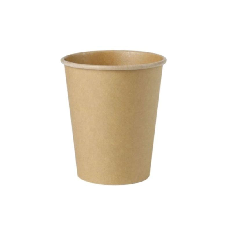 Cup Cardboard 200 ml Ø 80 mm Unbleached (1000 pieces)