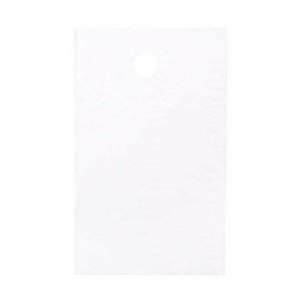 Sacchetto bianco opaco con foro per appendere 22.9x30.5cm (100 pezzi) [DK2W]