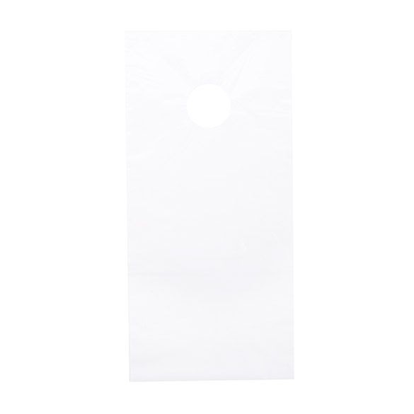 Sacchetto bianco opaco con foro per appendere  15x30cm (100 pezzi) [DK3W]