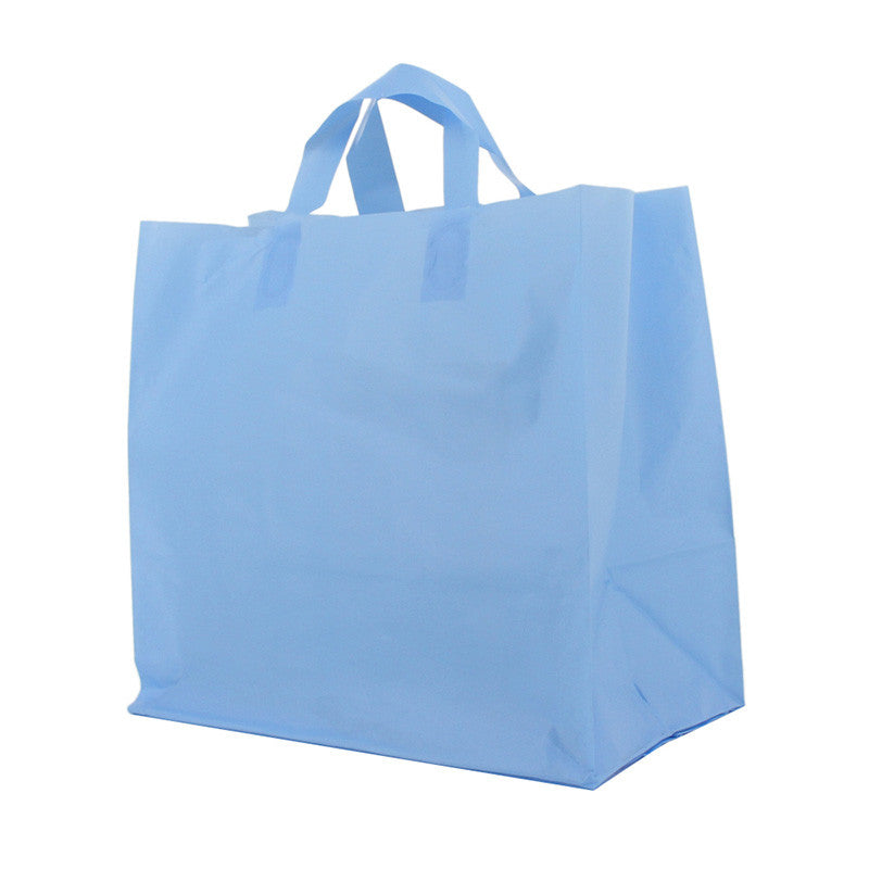 Shopper di plastica 21+15x19cm Blu (250 pz) [FP-DQL017]