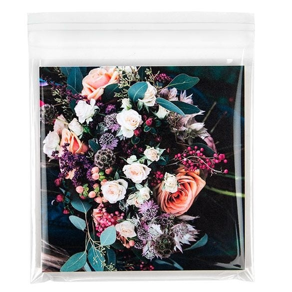 Sacchetto ecologico con soffietto richiudibile 17x16.7cm (100 pezzi) [GC6X6M]