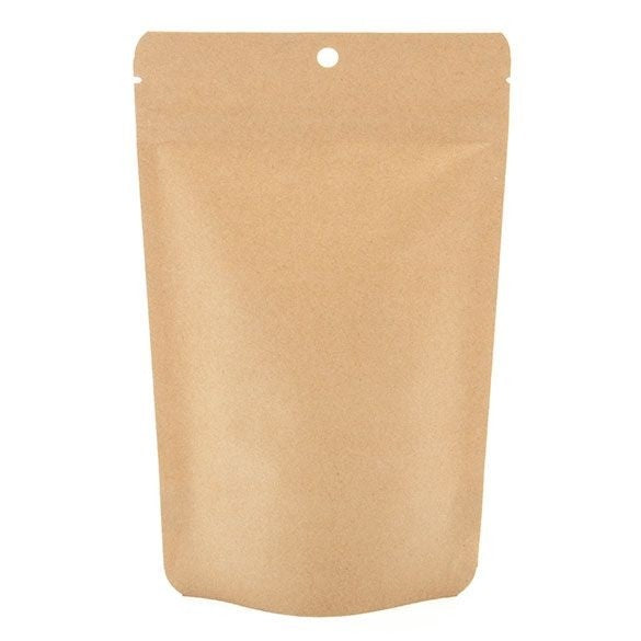 Buste doypack Kraft compostabili 13x7.9x20.6cm | 113 grammi (100 pezzi) [ZBGEK3]