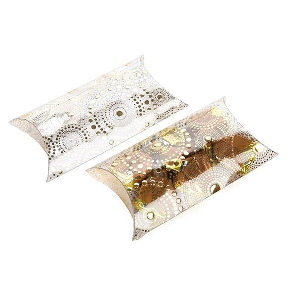 Pillow Packs Hot Stamp Print Gold 10x4x17cm