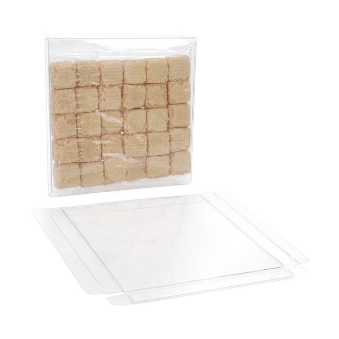 Scatole regalo trasparenti 13.7x1.6x14.5cm  (25 pezzi) [FB12]