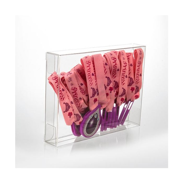 Scatole regalo 11.4x2.5x14.9cm trasparenti (25 pezzi) [FB17]