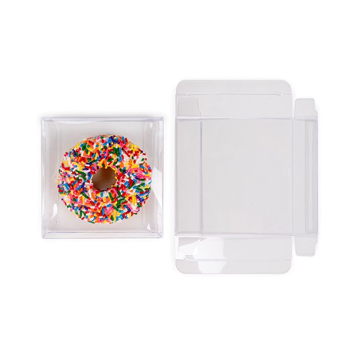 Scatole 11,4x2,5x11,4 cm Trasparenti (25 pezzi) [FB304]