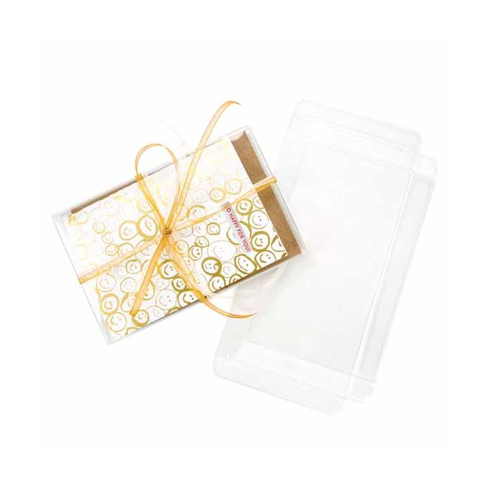 Scatole regalo 9.2x1.6x14.3cm trasparenti (25 pezzi) [FB33]