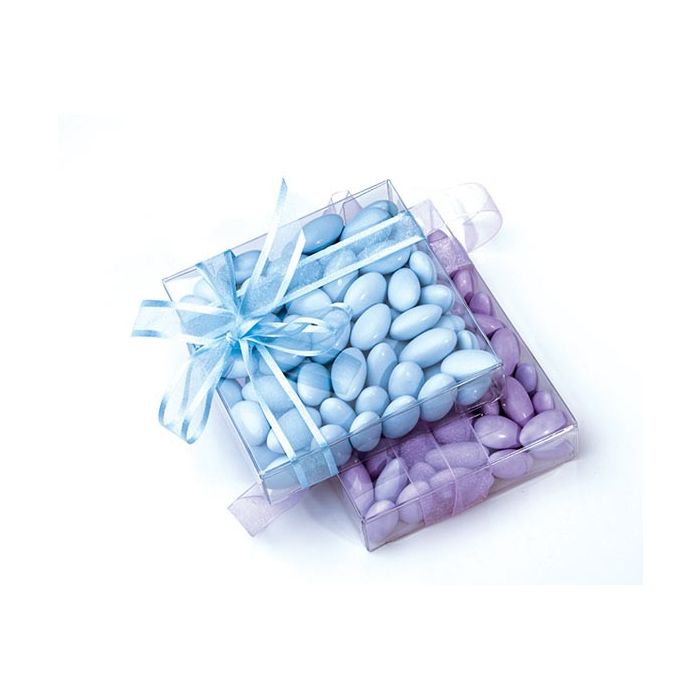 Scatole regalo 7.9x2.1x7.9cm trasparenti (25 pezzi) [FB35]