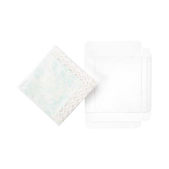 Scatole regalo 14.3x2.5x14.1cm trasparenti (25 pezzi) [FB48]