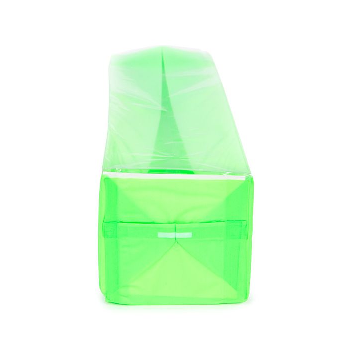 Sacchetto con fondo piatto in carta Verde neon 5,1x5,1x21 cm (100 pezzi) [FGPB11NG]