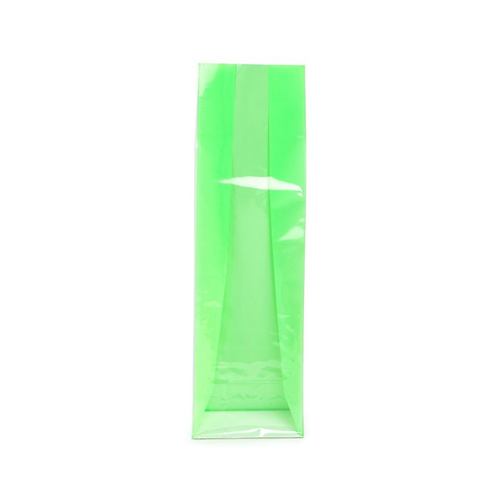 Sacchetto con fondo piatto in carta Verde neon 8,9x5,7x30,5 cm (100 pezzi) [FGPB16NG]