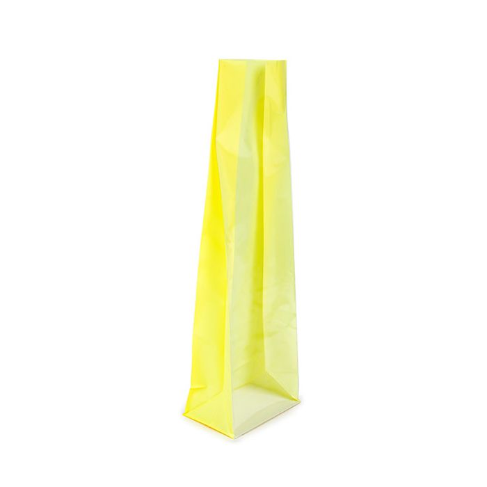 Sacchetto con fondo piatto in carta Giallo neon 8,9x5,7x30,5 cm (100 pezzi) [FGPB16NY]