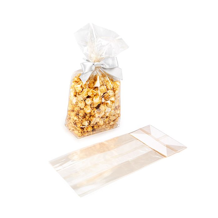 Sacchetto con fondo piatto in carta Casa Compostabile 12,7x7,6x30,5 cm (100 pezzi) [FGPBE1]