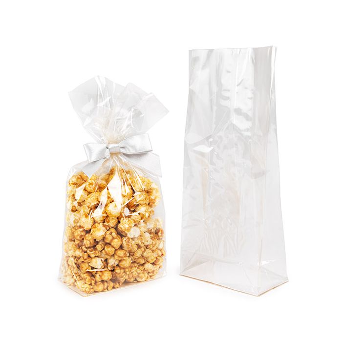 Sacchetto con fondo piatto in carta Casa Compostabile 12,7x7,6x30,5 cm (100 pezzi) [FGPBE1]