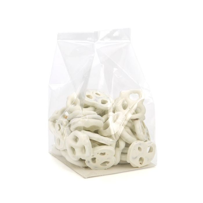 Sacchetto termosaldabile con fondo pieghevole 10.2x10.2x17.8cm con inserto in carta (100 pezzi) [FGPBH9]