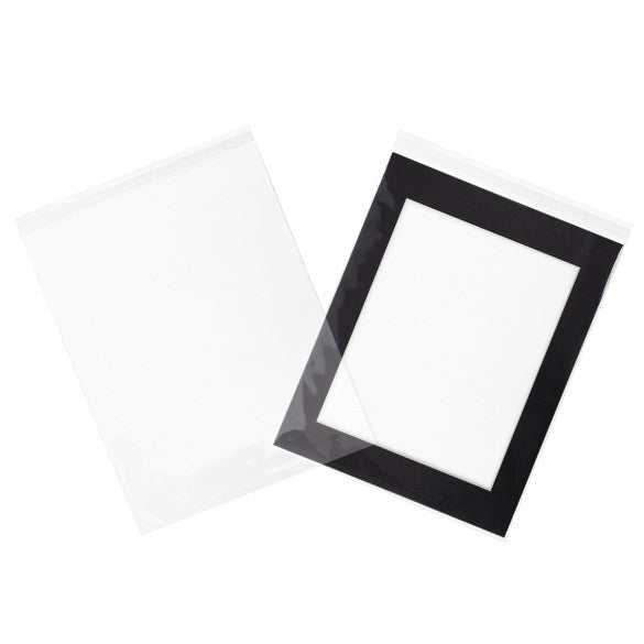 Sacchetto di plastica trasparente 36,7x46,4cm con chiusura adesiva (100 pezzi) [B14]