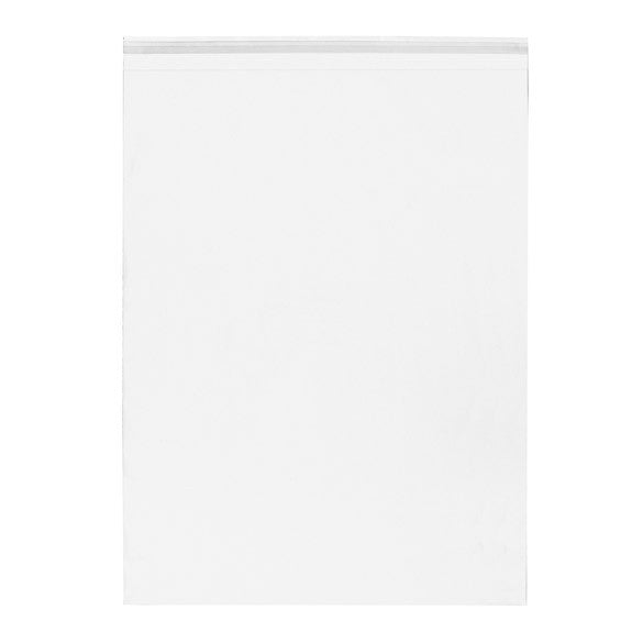 Sacchetto di plastica trasparente 46,8x61,6cm con chiusura adesiva (100 pezzi) [B18]