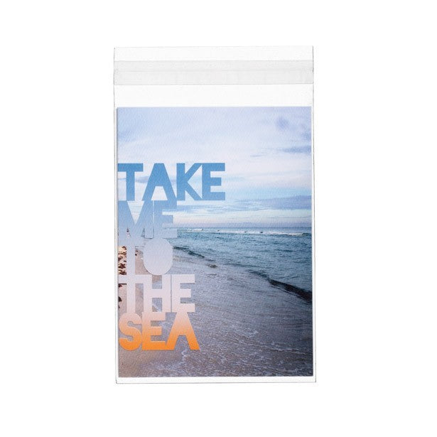 Sacchetto di plastica trasparente 11.7x16.2cm con chiusura adesiva (100 pezzi) [B4X6XL]