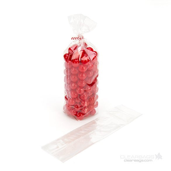 Sacchetto SOS trasparente con fondo piatto 5.1x5.1x21cm (100 pezzi) [FGCC11]