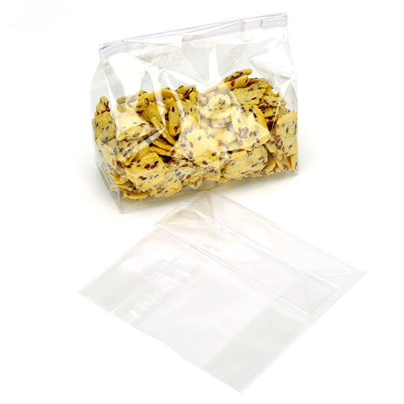 Sacchetto SOS trasparente con fondo piatto 12.7x5.7x12.7cm (100 pezzi) [FGCC18]