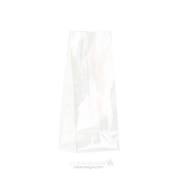 Sacchetto SOS trasparente con fondo piatto 5.1x3.8x12.7cm (100 pezzi) [FGCC3]