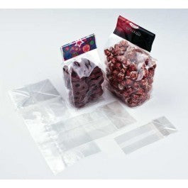 Sacchetto ultra trasparente con fondo piatto 11.4x6.4x20.3cm (100 pezzi) [FG19]