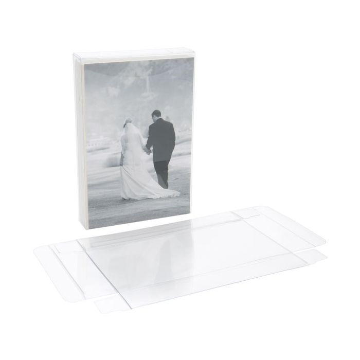 Scatole trasparenti 10.5x2.5x15.6cm (25 pezzi) [FPB167]