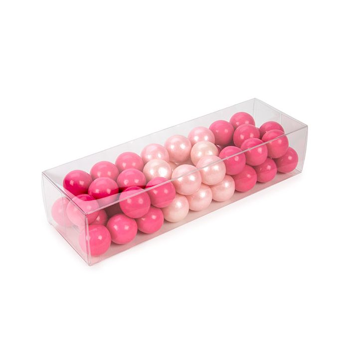 Scatole di plastica 6,8x4,9x22,7 cm trasparenza cristallina (25 pezzi) [FPB262]