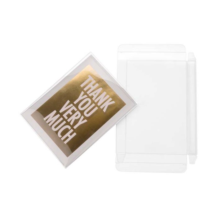 Scatole "regalo" in plastica per 12 cioccolatini 10.2x1.4x13.8cm (25 pezzi) [FPB270]